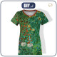 DAMEN T-SHIRT - FARM GARDEN WITH SUNFLOWERS (Gustav Klimt) - Nähset