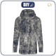 LANGES DAMEN HOODIE (MEGI) - GRUNGE (navy) - Sommersweat