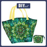 XL Tasche mit Utensilientasche 2 in 1 - MANDALA m. 6 - Nähset