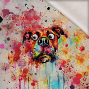 CRAZY DOG - Paneel (60cm x 50cm) Wintersweat angeraut mit Elastan ITY