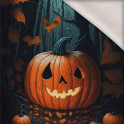 HALLOWEEN PUMPKIN - Paneel (60cm x 50cm) Wintersweat angeraut mit Elastan ITY