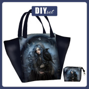 XL Tasche mit Utensilientasche 2 in 1 - GOTHIC GIRL M. 2 - Nähset