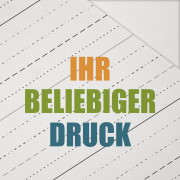 STOFF MIT EIGENEM AUFDRUCK - Hydrophober angerauter Wintersweat