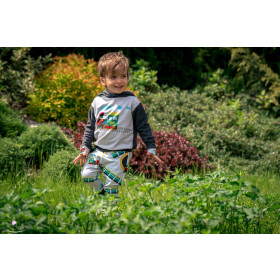 LOKOMOTIVEN / grün - bio single jerset mit Elastan TE210 Sommersweat