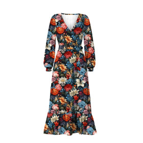 Butterfly & Flowers wz.10- Single Jersey mit Elastan ITY