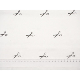50cm SCHEREN (MINIMAL) / B-00 weiß - Single Jersey TE210 Sommersweat