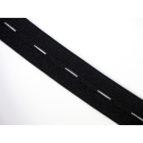 Lochgummi Breite - zwischen 20mm SCHWARZ