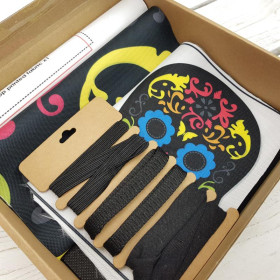 Federmäppchen/Etui - TOTENKOPF / etno bunt
