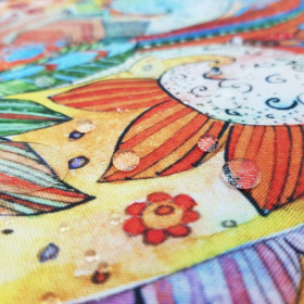 PASTELL-MEHNDI - Wasserabweisende Webware