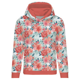 CLASSIC DAMEN HOODIE (POLA) - ROSEN UND PÄONIEN Ms. 2 - Sommersweat