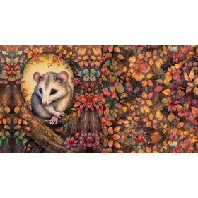 BOHO LEAVES M. 2 - Baumwoll Webware