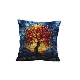 STAINED GLASS WZ.6 - Paneel (60cm x 50cm) Hydrophober angerauter Wintersweat