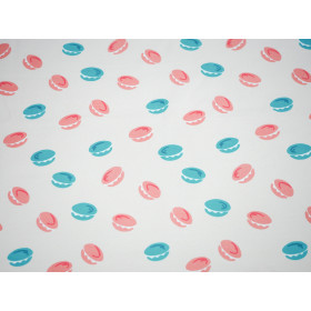 Macarons (J'adore Paris) / pfirsich - bio single jerset mit Elastan TE210 Sommersweat