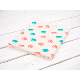 Macarons (J'adore Paris) / pfirsich - bio single jerset mit Elastan TE210 Sommersweat