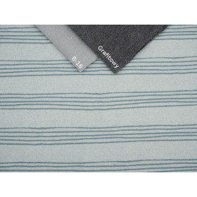 NOTENLINIEN (Vogelgesang) / grau - Viskose-Jersey WE210