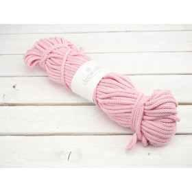 Baumwollkordel Knäuel - rund, 8mm - ROSE GEDÄMPFT 
