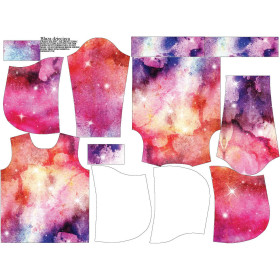 KINDER HOODIE (ALEX) - AQUARELL GALAXIE MS 6 -  - Nähset
