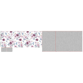 TURNBEUTEL MIT TASCHE - AQUARELL-STRAUß Ms. 2 - Nähset