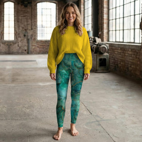 alcohol ink wz.7 TEAL- Polster- Velours