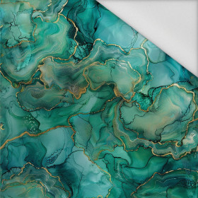 alcohol ink wz.7 TEAL - Wasserabweisende Webware