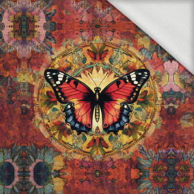 ANIMALS MANDALA wz.11 - panel (60cm x 50cm) SINGLE JERSEY 