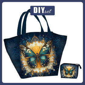XL Tasche mit Utensilientasche 2 in 1 - ANIMALS MANDALA wz.13 - Nähset