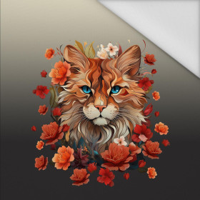 ANIMALS MANDALA wz.5 - panel (60cm x 50cm) Wasserabweisende Webware