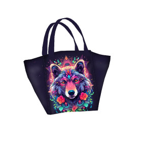 ANIMALS MANDALA wz.6 - Paneel (60cm x 50cm) Sommersweat mit Elastan ITY