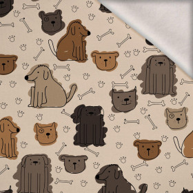 PASTEL ANIMALS WZ.1 - Wintersweat angeraut mit Elastan ITY