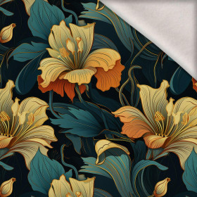 AUTUMN FLOWERS WZ.12 - Wintersweat angeraut mit Elastan ITY