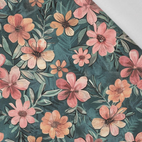 AUTUMN FLOWERS MS. 1 - Baumwoll Webware