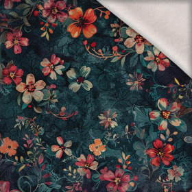 AUTUMN FLOWERS MS. 5 - Wintersweat angeraut mit Elastan ITY