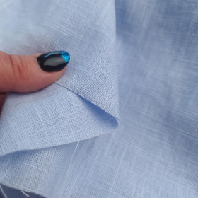 Ramie mit Baumwolle - BABY BLUE