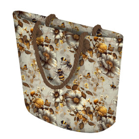 BEES & FLOWERS - Leinen 100%