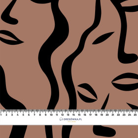 BOHO / Mocha Mousse  - Wintersweat angeraut mit Elastan ITY