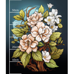 BOUQUET OF FLOWERS WZ.9 - panel (60cm x 50cm) Wasserabweisende Webware
