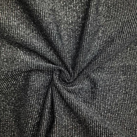 SCHWARZ / Silber - Sommersweat mit Lurexfaden