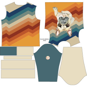 HERREN SWEATSHIRT (OREGON) - BULLDOG / STREIFEN - Nähset