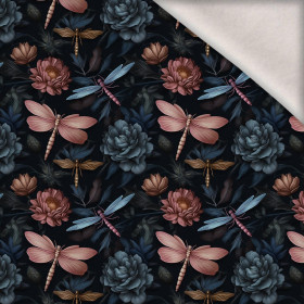 Butterfly & Flowers wz.3 - Wintersweat angeraut mit Elastan ITY