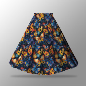 Maxirock Panel - krepp/ Butterfly flowers wz.7