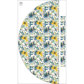 Maxirock Panel - krepp/ Butterfly & flowers wz.8