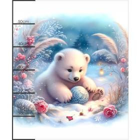 Christmas animal wz. 1 - Panel (60cm x 50cm)  Polster- Velours