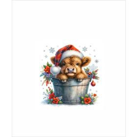 Christmas animal wz. 2 - Panel (60cm x 50cm)  Polster- Velours