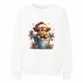 Christmas animal wz. 2 - panel (60cm x 50cm) Wintersweat angeraut mit Elastan ITY