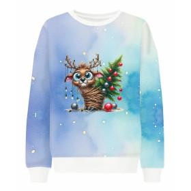 Christmas animal wz. 3 - Panel (60cm x 50cm)  Polster- Velours