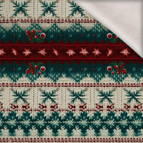 CHRISTMAS SWEATER wz.12 - Wintersweat angeraut mit Elastan ITY