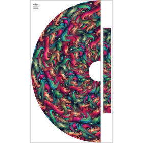 Maxirock Panel - krepp/ Colorful feathers 