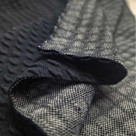 3D-Strickwaren – Baumwoll-Jacquard/ D-16 SCHWARZ