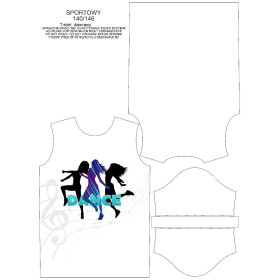 KINDER SPORT T-SHIRT - DANCE - Single Jersey (140/146)