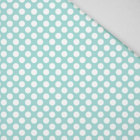 WEIßE TUPFEN / minze - HOME DECOR PREMIUM Webware